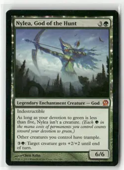 Magic the Gathering Nylea, God of the Hunt Theros #166 - Image 1