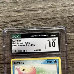 Luvdisc 14/17 - POP SERIES 2 Pokemon Card promo CGC Gem Mint 10 2005 - Image 3