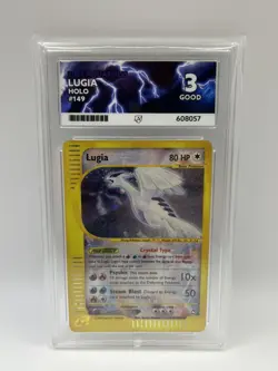 Vintage Pokemon TCG 2002 Lugia Aquapolis 149/147 Holo ACE GRADED 3 GOOD - Image 1
