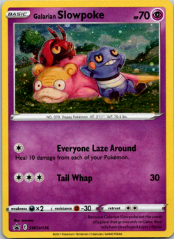 Galarian Slowpoke - SWSH126 Black Promo - Pokemon TCG: Evolving Skies Card NM - Image 1