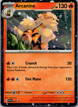 Pokemon TCG Arcanine Svp Black Star Promos SVP011 Holo Promo Cosmos Holo Rare - Image 1