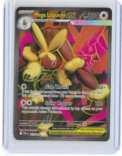 2025 POKEMON PHANTASMAL FLAMES - PFL EN #115/094 MEGA LOPUNNY EX ULTRA RARE - Image 1