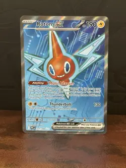 Rotom Ex Pokemon TCG Phantasmal Flames 111/094 Full Art Ultra Rare Holo (MINT) - Image 2