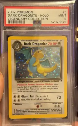 Pokemon Dark Dragonite Holo Legendary Collection PSA 9 Mint 5/110 - Image 1