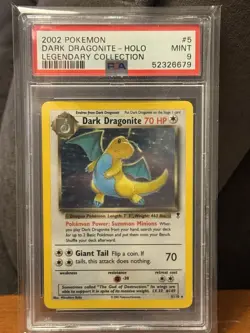 Pokemon Dark Dragonite Holo Legendary Collection PSA 9 Mint 5/110 - Image 2