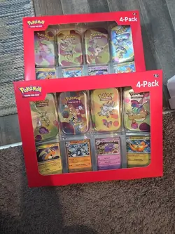 2x Sam’s Club Exclusive Pokemon 151 Mini Tins 4-Pack Collection Unopened Lot 2 - Image 1