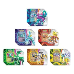 All 6 *FULL SET* Pokemon TCG Tins, 5 Packs Each, FACTORY SEALED. Same Day Ship! - Image 2