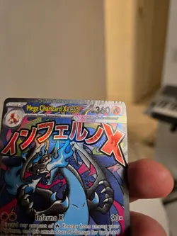 CRIMP ERROR POKEMON PHANTASMAL FLAMES MEGA CHARIZARD EX PROMO - Image 2