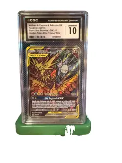 Pokemon TCG Moltres Zapdos Articuno GX SM210 Stained Glass Promos Holo CGC 10 - Image 1