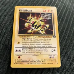 1999 Pokemon - Electabuzz Black Star promo #2 from "Pokemon: The First Movie" WB - Image 1