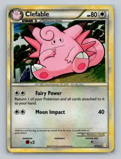 Pokemon HeartGold SoulSilver #3/123 Clefable Reverse Holo Holo Rare - Image 1