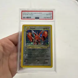 2001 Pokemon Neo Discovery #10 Scizor-Holo PSA 6 EX-MT 10/75 - Image 2