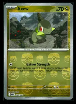 Axew (Master Ball Pattern) Common SV: Black Bolt 068/086 NM Pokemon - Image 1
