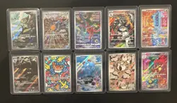Lot of 10 Art Rare Pokemon Bundle,Full Art, Japanese, Holo - Image 1