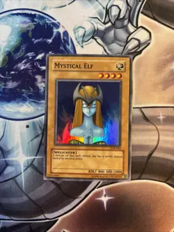 (ACL) Yugioh - Mystical Elf - Super Rare - Unlimited - LOB-062 - VLP - Image 1