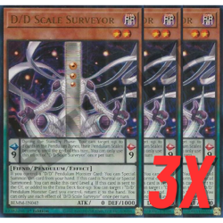 Yugioh D/D Scale Surveyor (BLMM-EN042) 1st Ed ULTRA RARE HOLO (NEAR MINT) (3X) - Image 1