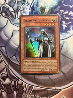 Yugioh! Skilled White Magician MFC-064 Super Rare 1st Edition LP (LT) - Image 1