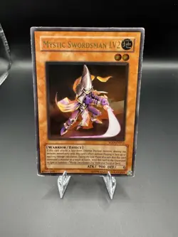 Yu-Gi-Oh! TCG Mystic Swordsman LV2 Unlimited Ultimate Rare SOD-EN011 HP/Damaged - Image 1