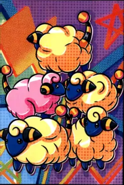 Pokemon Electric Pikachu Card Database Mareep Stack Cracked Ice Holo - Image 1