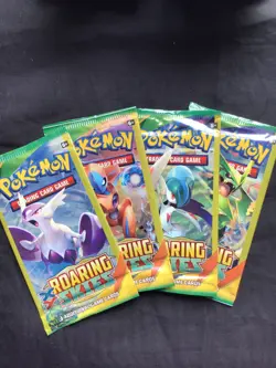 Pokemon Cards: Sealed Roaring Skies 3 Card Booster Pack - Image 1
