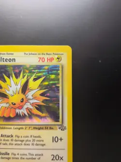 Jolteon Jungle Set 1ST EDITION HOLO Foil Rare Card 4/64 1999 Pokemon - Image 4