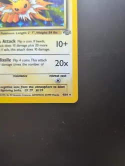 Jolteon Jungle Set 1ST EDITION HOLO Foil Rare Card 4/64 1999 Pokemon - Image 5