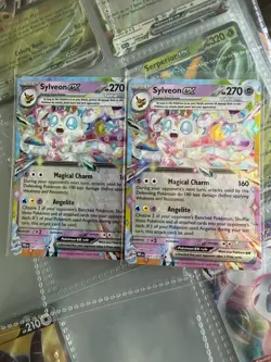 Sylveon EX (2 Cards) Double Rare Prismatic Evolutions 041/131 Pokemon TCG MINT - Image 1