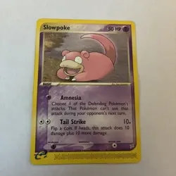 Pokemon Card TCG Cards Slowpoke 45/95 Team Magma vs Team Aqua VGC Rare Artwork - Image 1