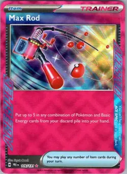 Pokemon Card Max Rod 116/131 Prismatic Evolutions - Near Mint - Image 1