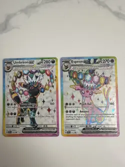 Umbreon & Espeon ex Prismatic Evolutions Premium Collection 175/176 PROMO CARDS - Image 1
