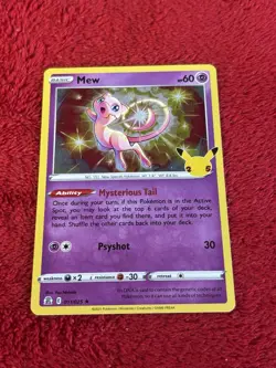 Mew 011/025 Celebrations Holo 25th Anniversary Pokemon Card Nm- - Image 1