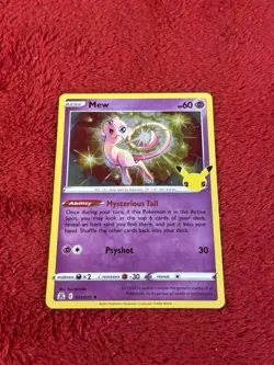Mew 011/025 Celebrations Holo 25th Anniversary Pokemon Card Nm- - Image 5