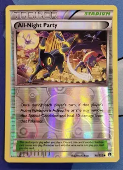 All-Night Party 96/122 Reverse Holo Pokemon Cards XY Breakpoint Umbreon NM - Image 1