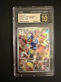 ✨✨ CGC 10 Pristine Cramorant 072/066 AR Art Rare Crimson Haze 2024 Pokemon Card - Image 1