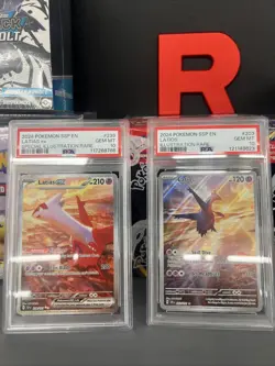 Pokemon Latias Latios Love Birds Psa 10 Card Surging Sparks #203 & #239 Set Of 2 - Image 1