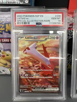 Pokemon Latias Latios Love Birds Psa 10 Card Surging Sparks #203 & #239 Set Of 2 - Image 2