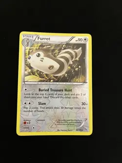 Furret 82/106 EXC Pokemon Cards XY - Flashfire Reverse Holo Rare - Image 1