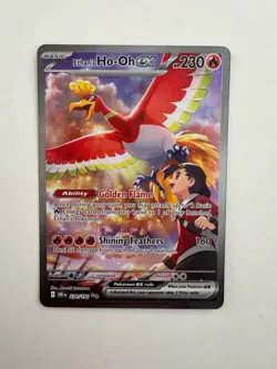 Pokemon Ethan's Ho-Oh EX 230/182 Destined Rivals Special Illustration Rare Card - Image 1