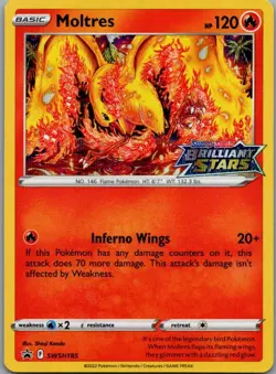 Moltres Promo SWSH: Sword & Shield Promo Cards SWSH185 NM - Image 1