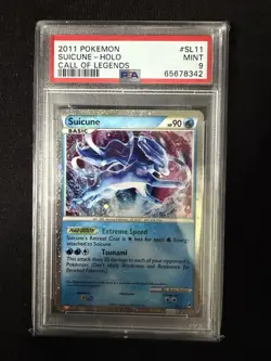 Shiny Suicune Pokemon Card Holo SL11 PSA 9 MINT Call of Legends - Image 1