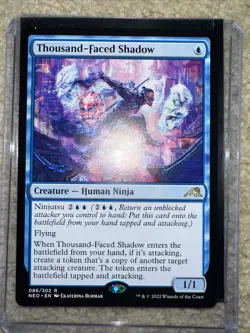 Thousand-Faced Shadow 86 Rare Kamigawa: Neon Dynasty NEO MTG - Image 1
