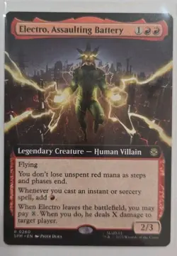 Electro, Assaulting Battery (Extended Art) [Marvel's Spider-Man] Magic MTG - Image 1