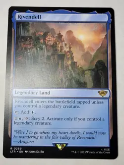 Rivendell mtg Lord of the Rings Regular Rare Legendary Land LTR 259 NM/M - Image 1