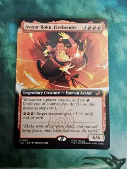 Avatar Roku, Firebender (Extended Art) #191 MTG: Avatar The Last Airbender - Image 1