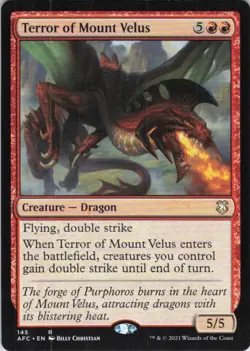 MTG Terror of Mount Velus (145) | NM | Adv. Forgotten Realms {AFC} - Image 1