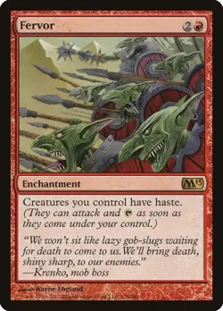 Fervor | Lightly Played LP Magic 2013 M13 Rare Magic MtG - Image 1