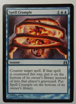 Spell Crumple *Uncommon* Magic MtG x1 Commander - Image 1