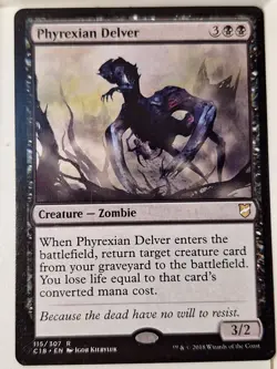 Phyrexian Delver - Commander: 2018 - Magic the Gathering MTG Nice! - Image 1