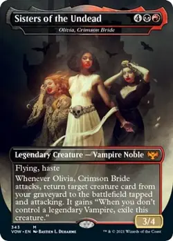 MTG Sisters of the Undead - Olivia, Crimson Bride - 343 / English / Near Mint - Image 1