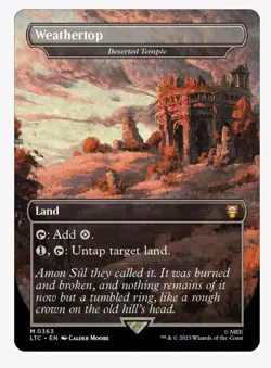 Weathertop - Deserted Temple Commander: the Lord of the Rings Foil - Image 1